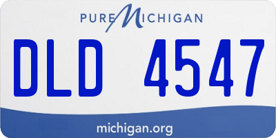 MI license plate DLD4547