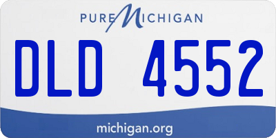MI license plate DLD4552