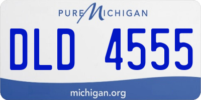 MI license plate DLD4555