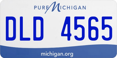 MI license plate DLD4565