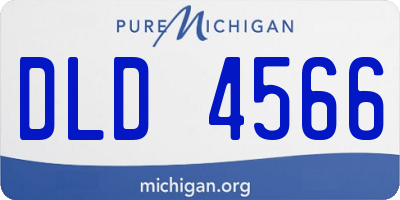 MI license plate DLD4566