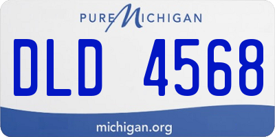 MI license plate DLD4568