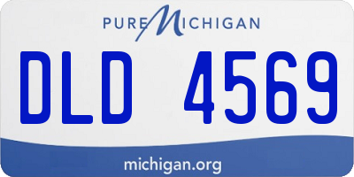 MI license plate DLD4569