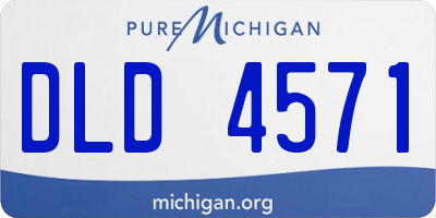 MI license plate DLD4571