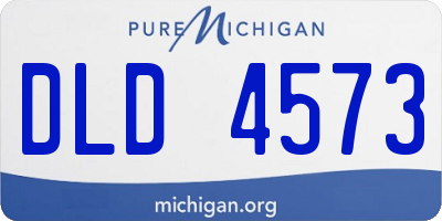 MI license plate DLD4573