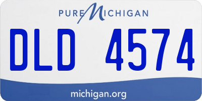 MI license plate DLD4574