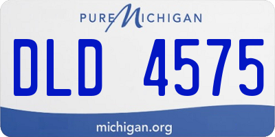 MI license plate DLD4575