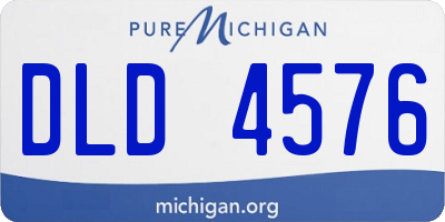 MI license plate DLD4576