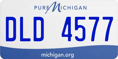 MI license plate DLD4577