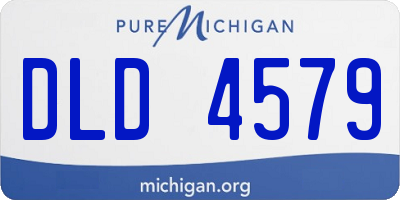 MI license plate DLD4579