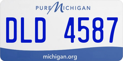 MI license plate DLD4587