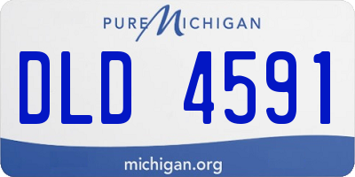 MI license plate DLD4591
