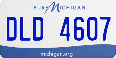 MI license plate DLD4607