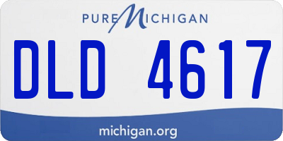 MI license plate DLD4617