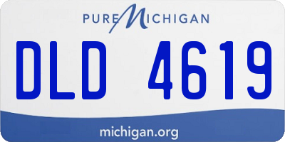 MI license plate DLD4619