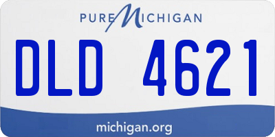 MI license plate DLD4621