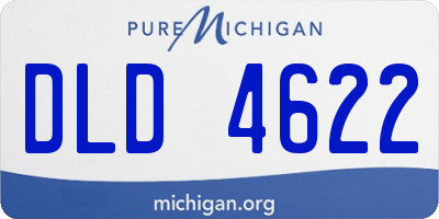 MI license plate DLD4622
