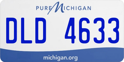 MI license plate DLD4633