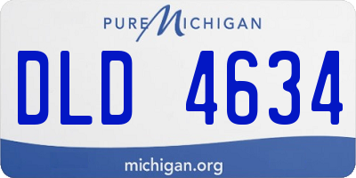 MI license plate DLD4634