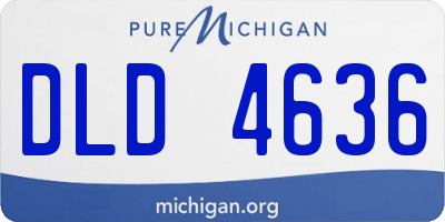 MI license plate DLD4636