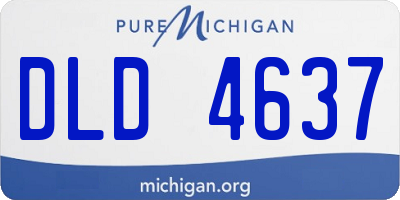 MI license plate DLD4637