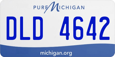 MI license plate DLD4642