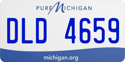 MI license plate DLD4659