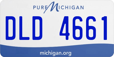 MI license plate DLD4661