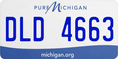 MI license plate DLD4663