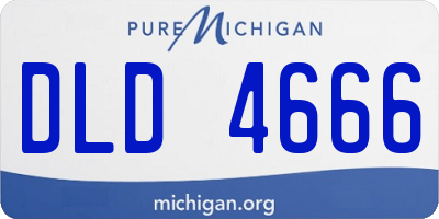 MI license plate DLD4666
