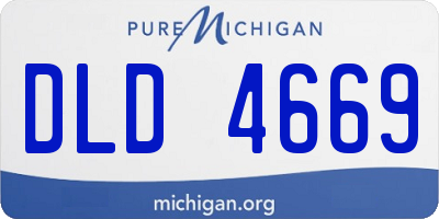 MI license plate DLD4669
