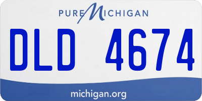 MI license plate DLD4674