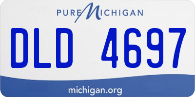 MI license plate DLD4697