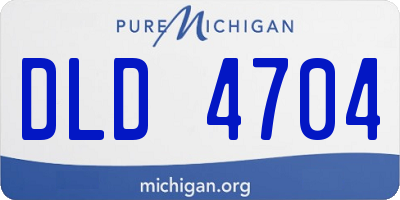 MI license plate DLD4704