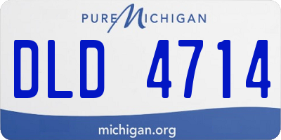 MI license plate DLD4714