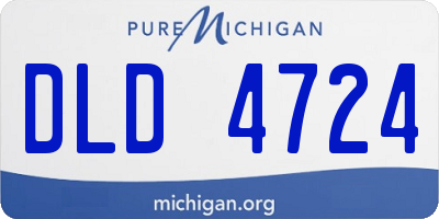 MI license plate DLD4724