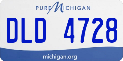 MI license plate DLD4728