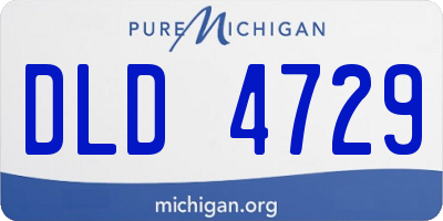 MI license plate DLD4729