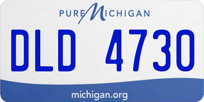 MI license plate DLD4730
