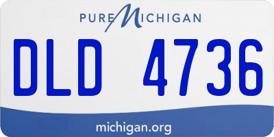MI license plate DLD4736
