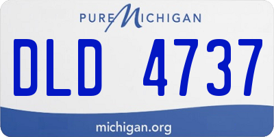 MI license plate DLD4737