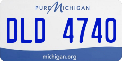 MI license plate DLD4740