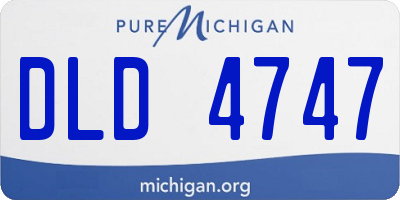 MI license plate DLD4747