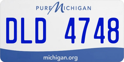 MI license plate DLD4748