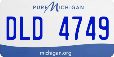 MI license plate DLD4749