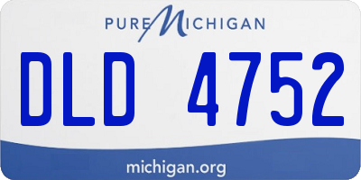 MI license plate DLD4752