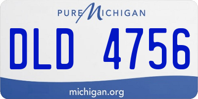 MI license plate DLD4756