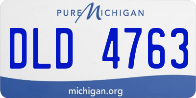 MI license plate DLD4763