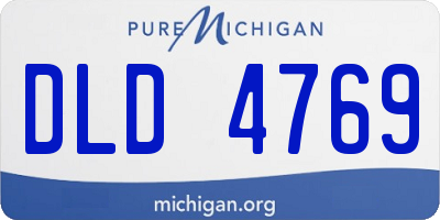MI license plate DLD4769