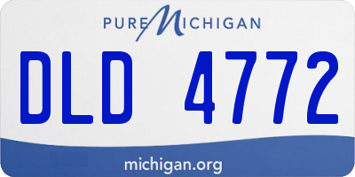 MI license plate DLD4772